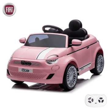 Fiat 500e Carro Elétrico para Crianças com Controlo Remoto - Cor-de-Rosa