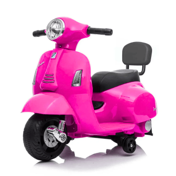 Mini vespa scooter elétrica para criancas rosa