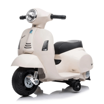 Mini scooter elétrica para criancas vespa branca