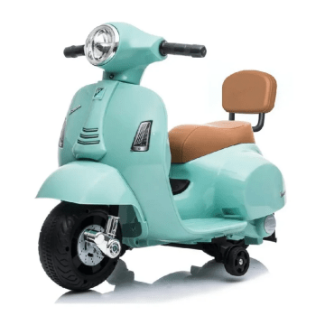 Mini vespa scooter eléctrica infantil azul