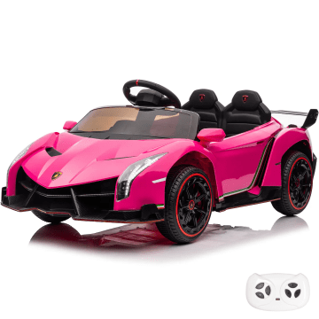 Lamborghini Veneno carro elétrico infantil rosa