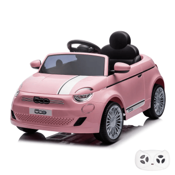 Fiat 500e Carro Elétrico para Crianças com Controlo Remoto - Cor-de-Rosa