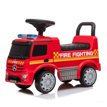 Bombeiros Carrito Montable Mercedes Para Bebe - Vermelho