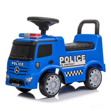 Polícia Carrito Montable Mercedes Para Bebe - Azul